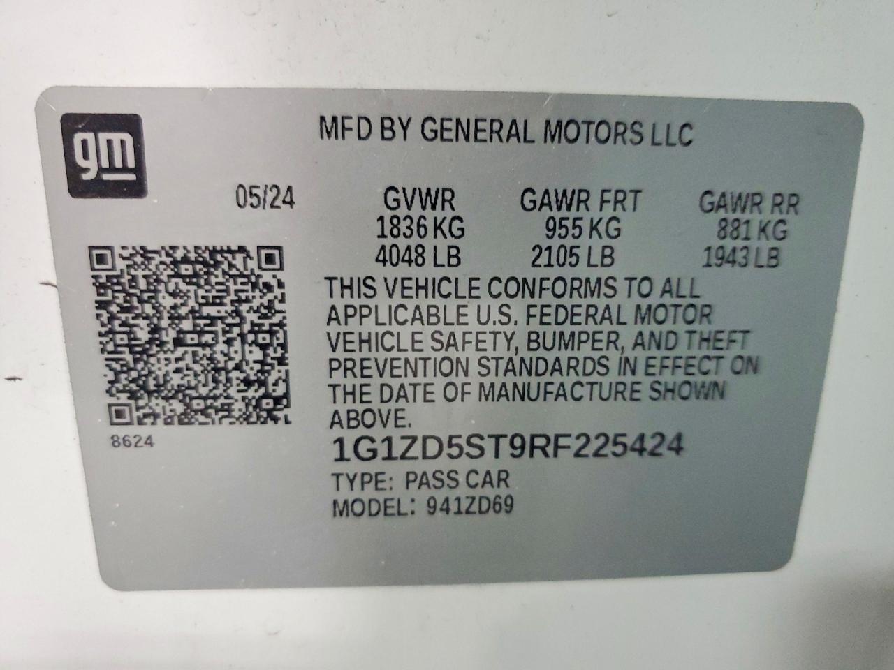 2024 Chevrolet Malibu Lt - zdjęcie 12