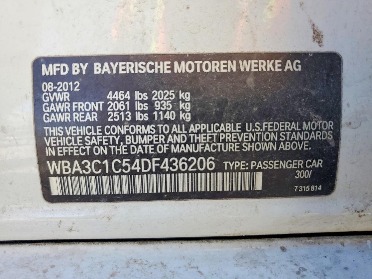 2013 BMW 328 I Sulev - zdjęcie 12