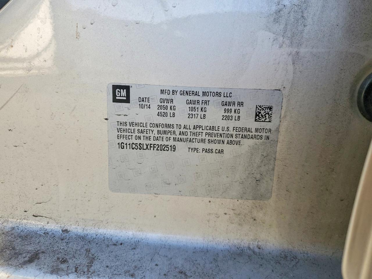 2015 Chevrolet Malibu 1Lt - zdjęcie 12