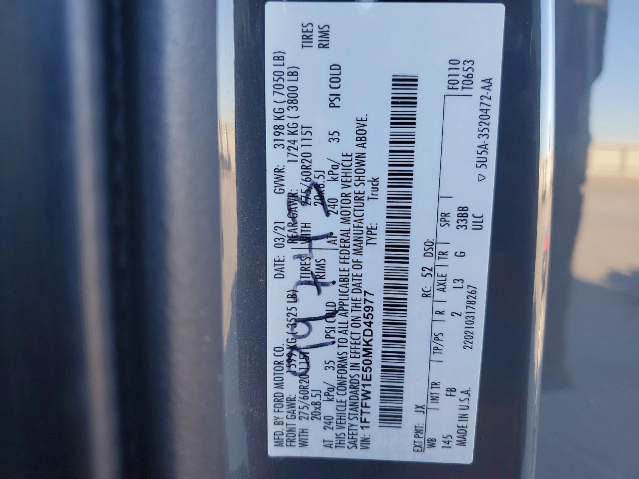 2021 Ford F150 Supercrew - zdjęcie 12