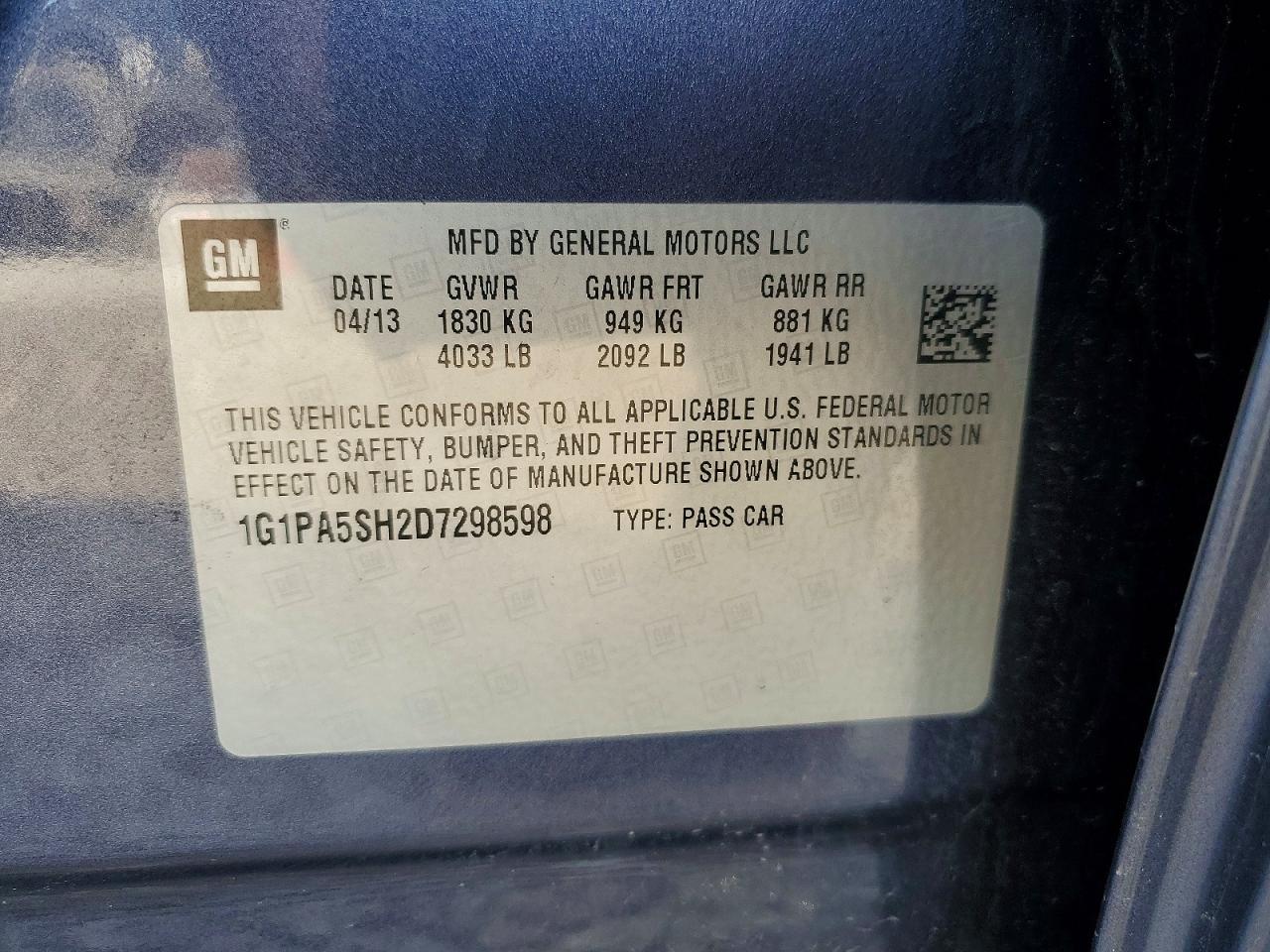 2013 Chevrolet Cruze Ls - zdjęcie 12