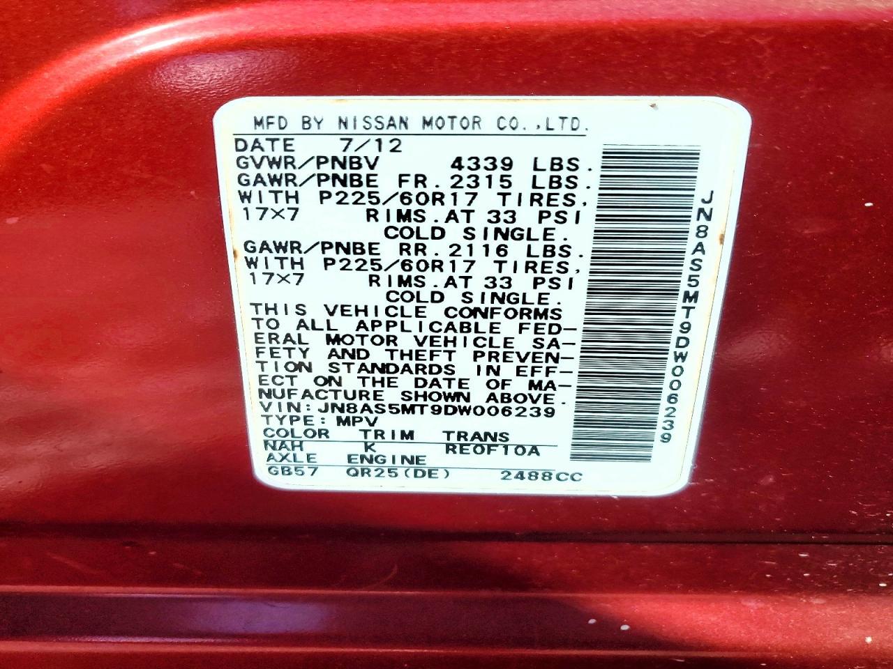 2013 Nissan Rogue S - zdjęcie 13