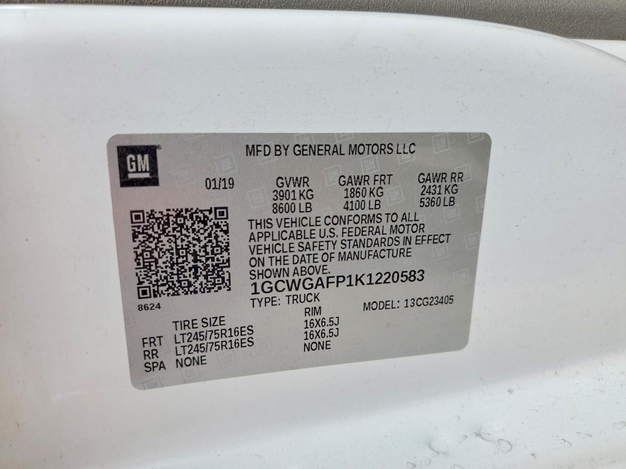 2019 Chevrolet Express G2500 - zdjęcie 13