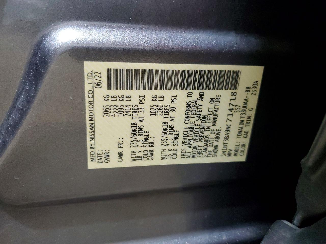 2022 Nissan Rogue Sv - zdjęcie 12