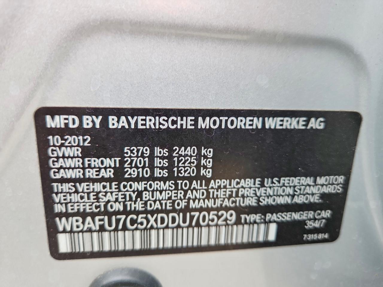 2013 BMW 535 Xi - zdjęcie 12