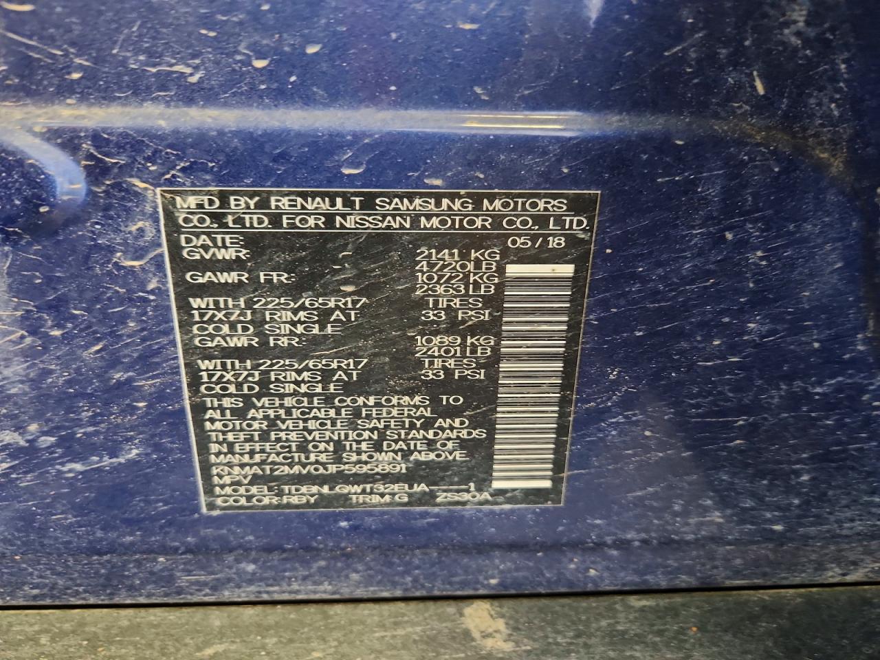 2018 Nissan Rogue Sv - zdjęcie 14