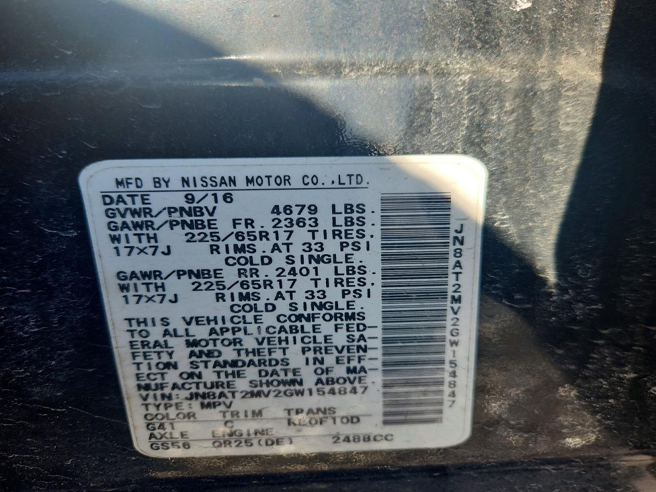 2016 Nissan Rogue S - zdjęcie 14