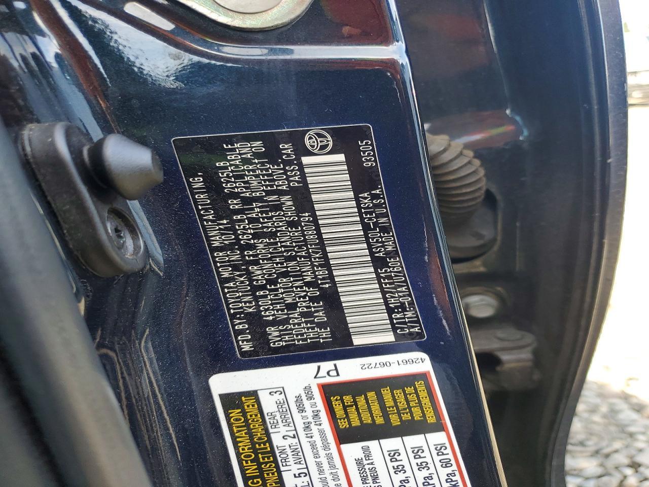 2015 Toyota Camry - zdjęcie 13