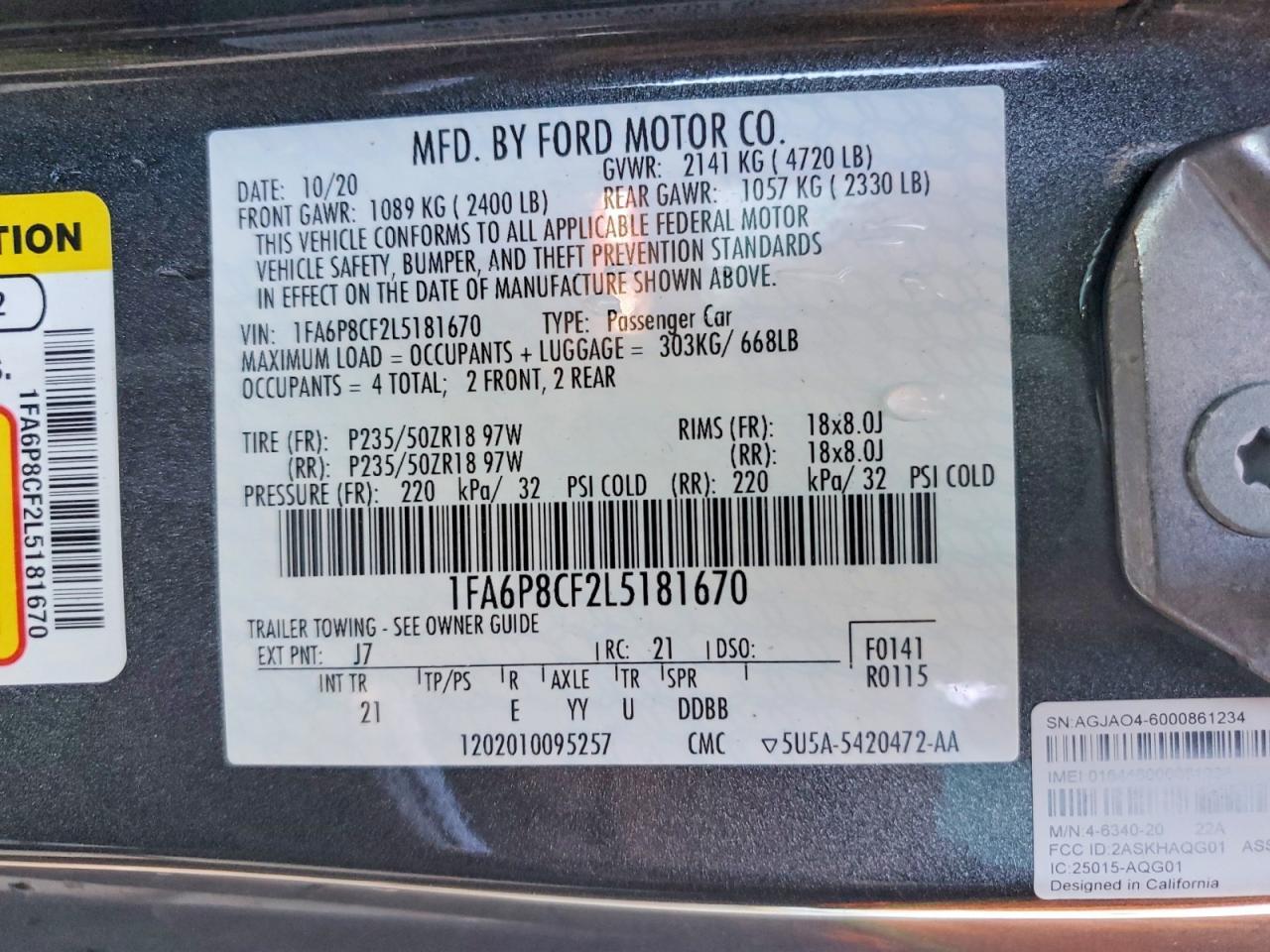 2020 Ford Mustang Gt - zdjęcie 13