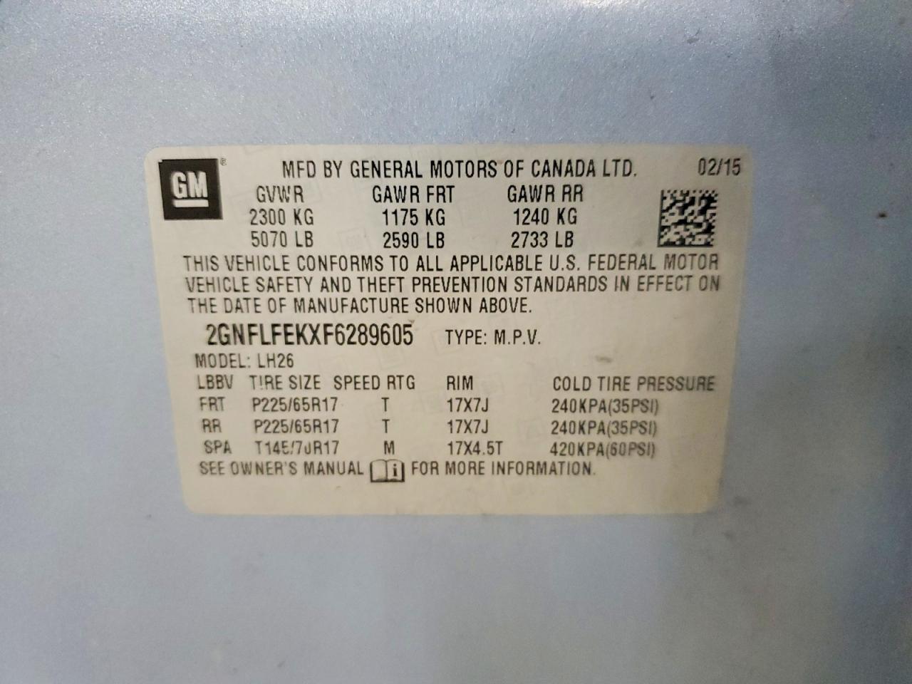 2015 Chevrolet Equinox Lt - zdjęcie 13