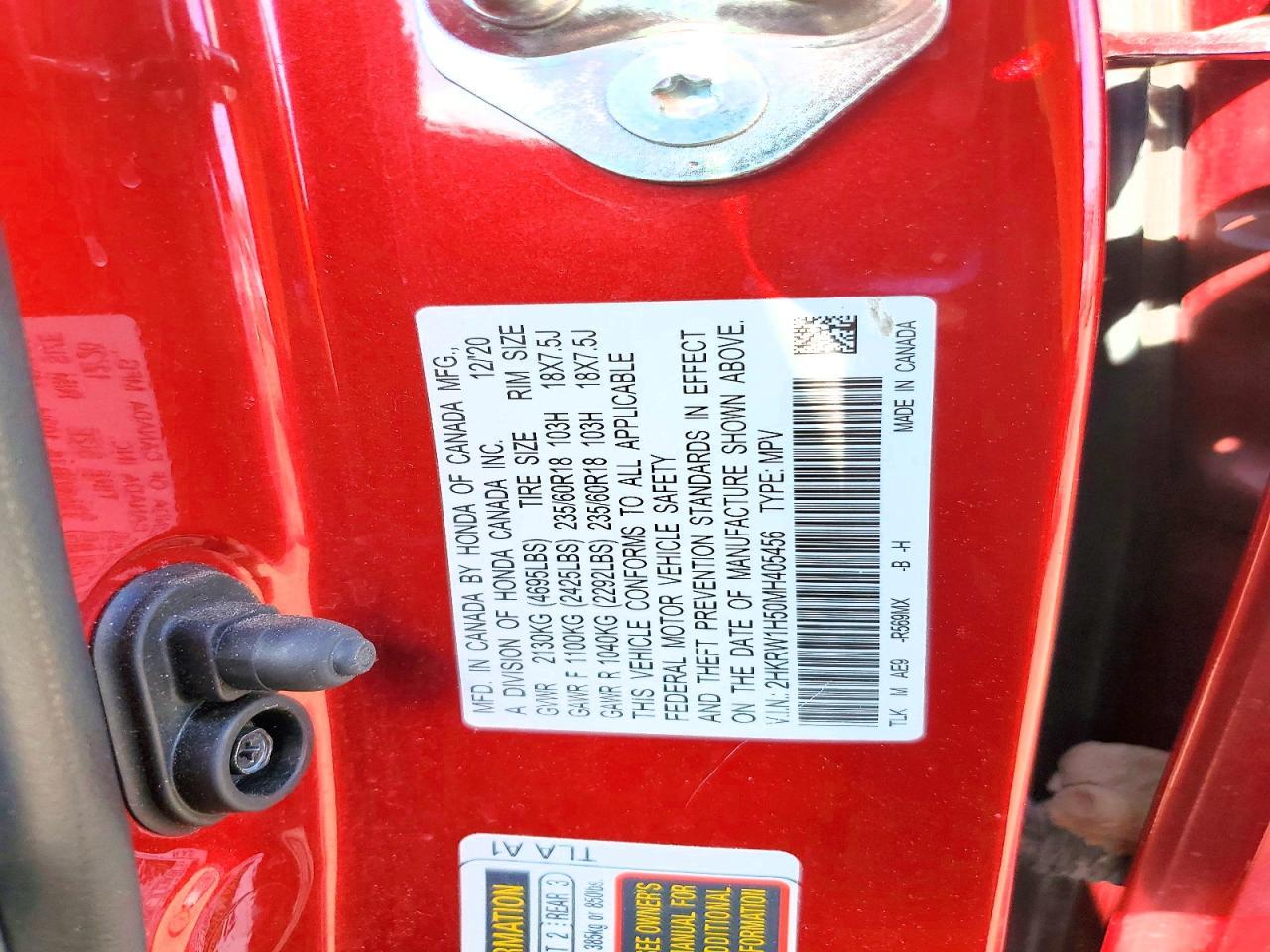 2021 Honda Cr-V Ex - zdjęcie 12