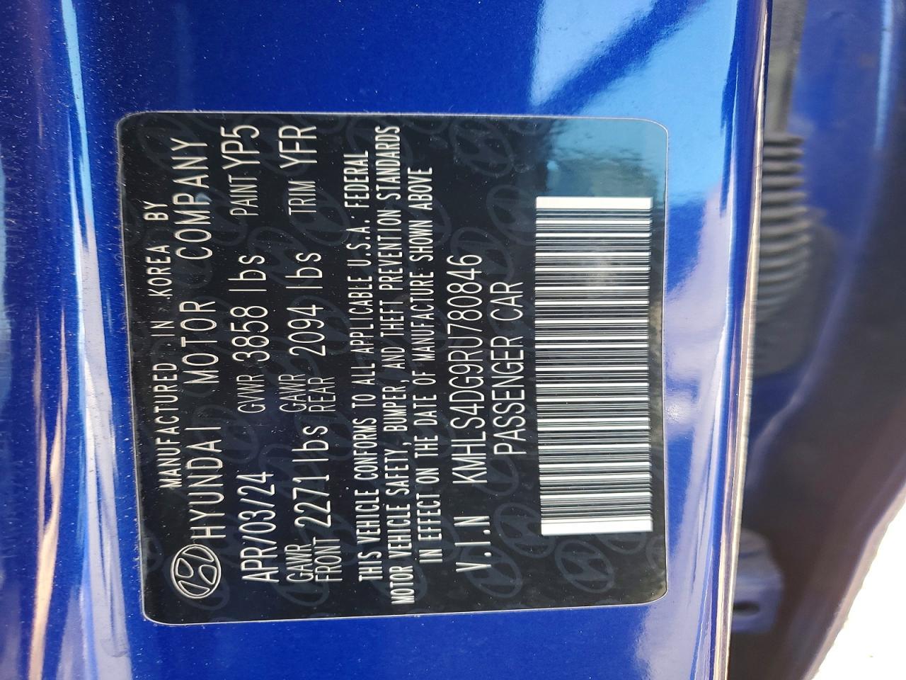 2024 Hyundai Elantra Sel - zdjęcie 12