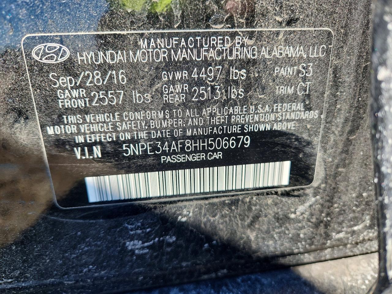 2017 Hyundai Sonata Sport - zdjęcie 12