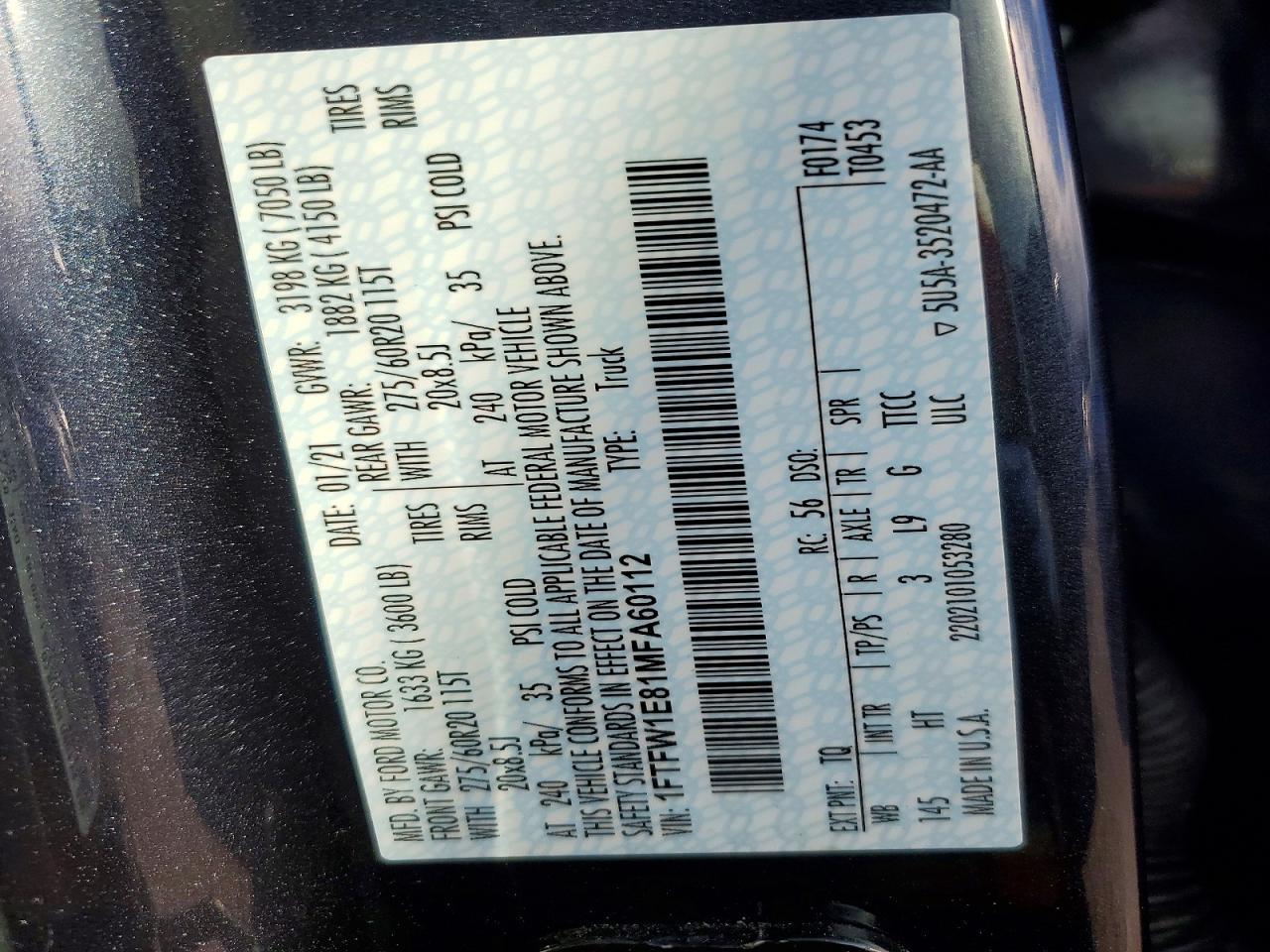 2021 Ford F150 Supercrew - zdjęcie 13