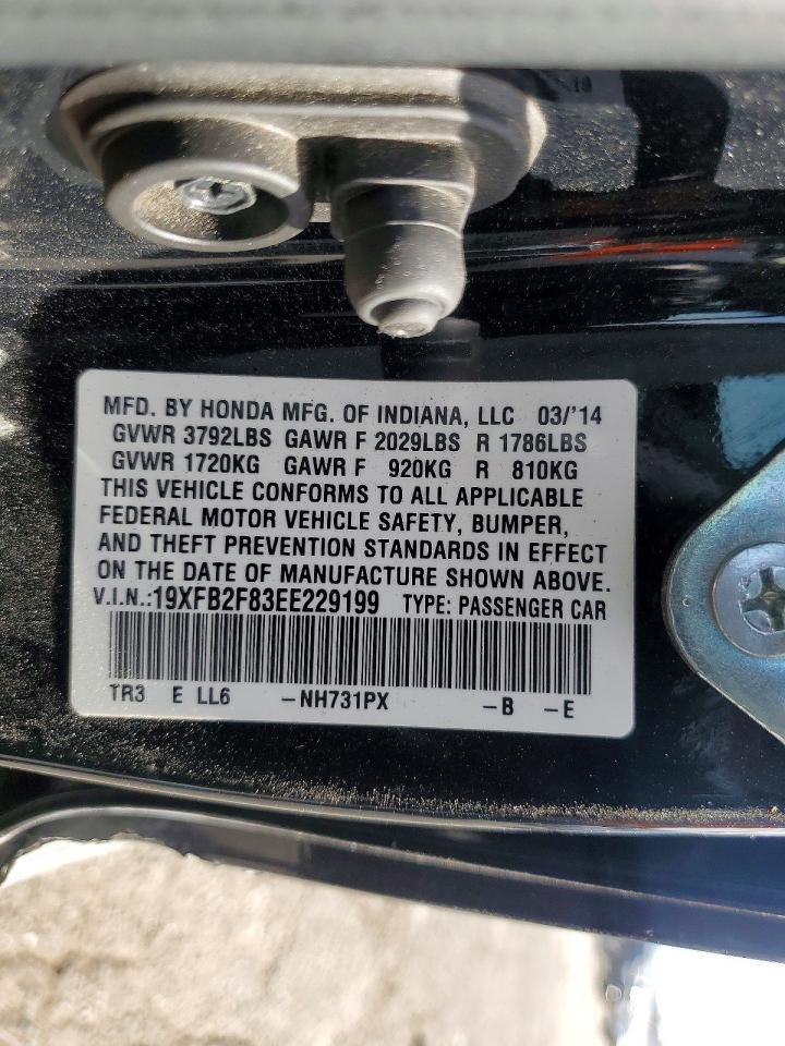 2014 Honda Civic Ex - zdjęcie 12