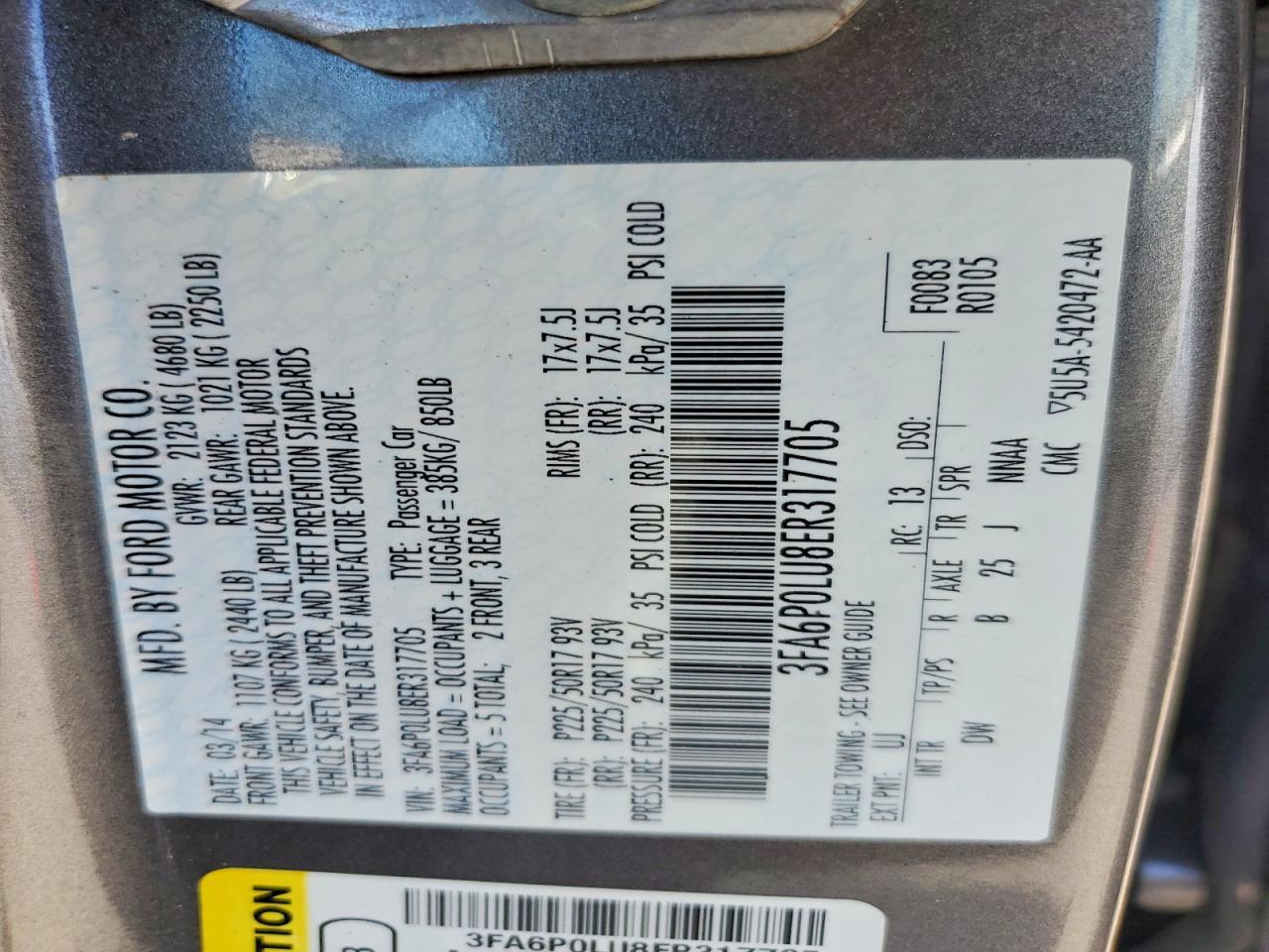 2014 Ford Fusion Se Hybrid - zdjęcie 12