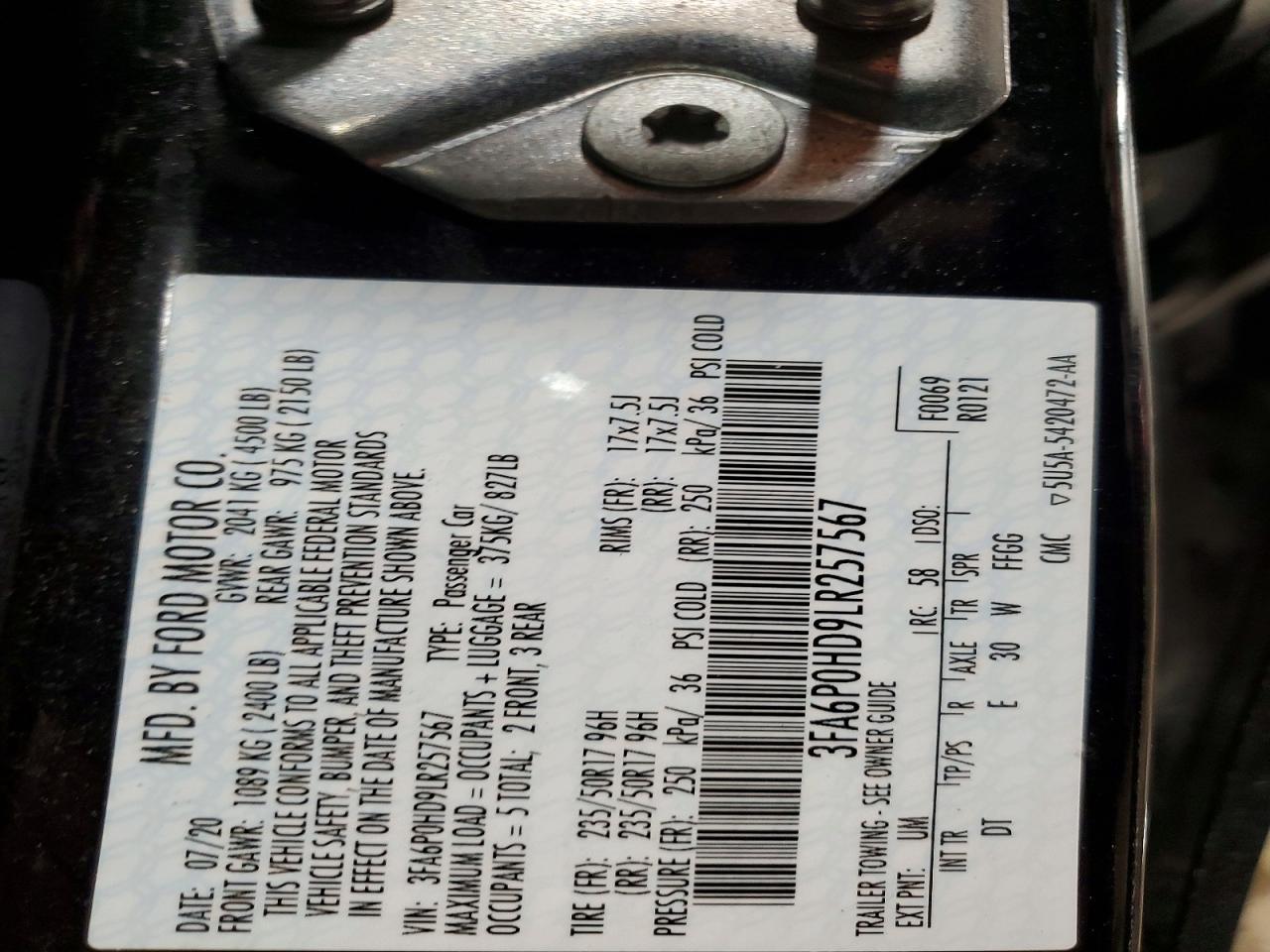 2020 Ford Fusion Se - zdjęcie 12