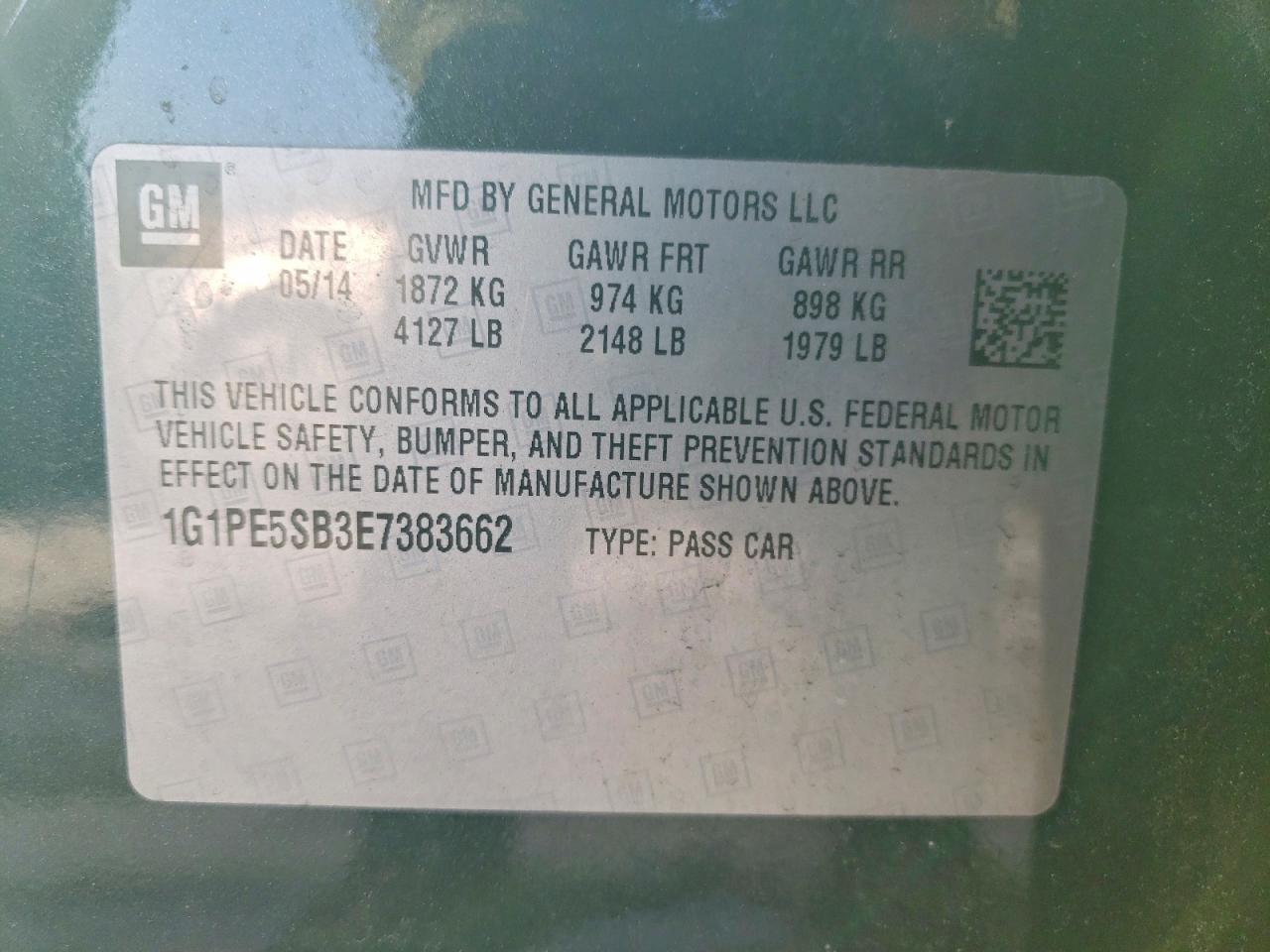 2014 Chevrolet Cruze Lt - zdjęcie 12