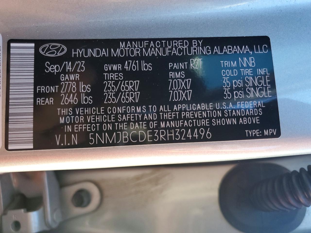 2024 Hyundai Tucson Sel - zdjęcie 12