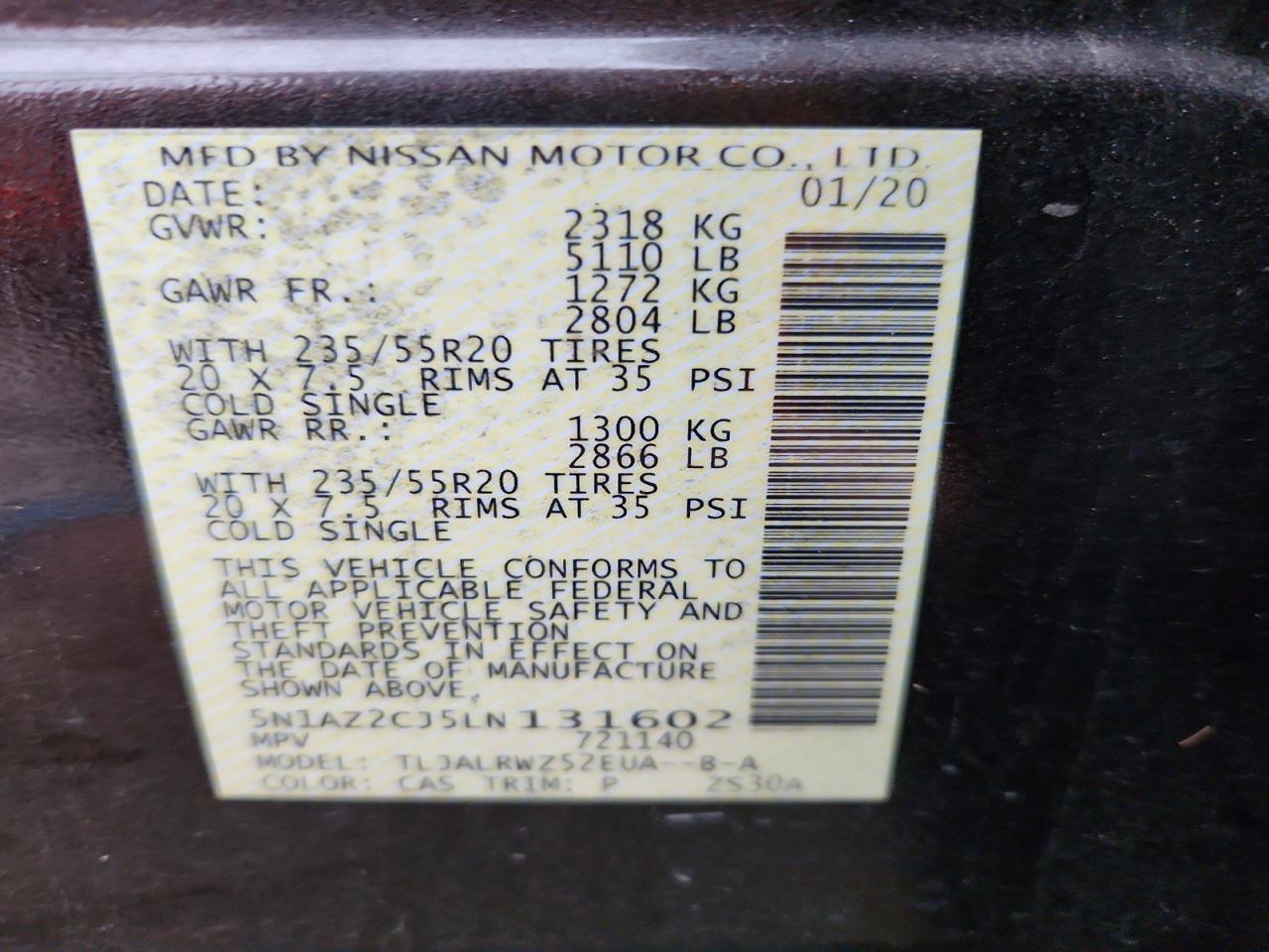 2020 Nissan Murano Sl - zdjęcie 14