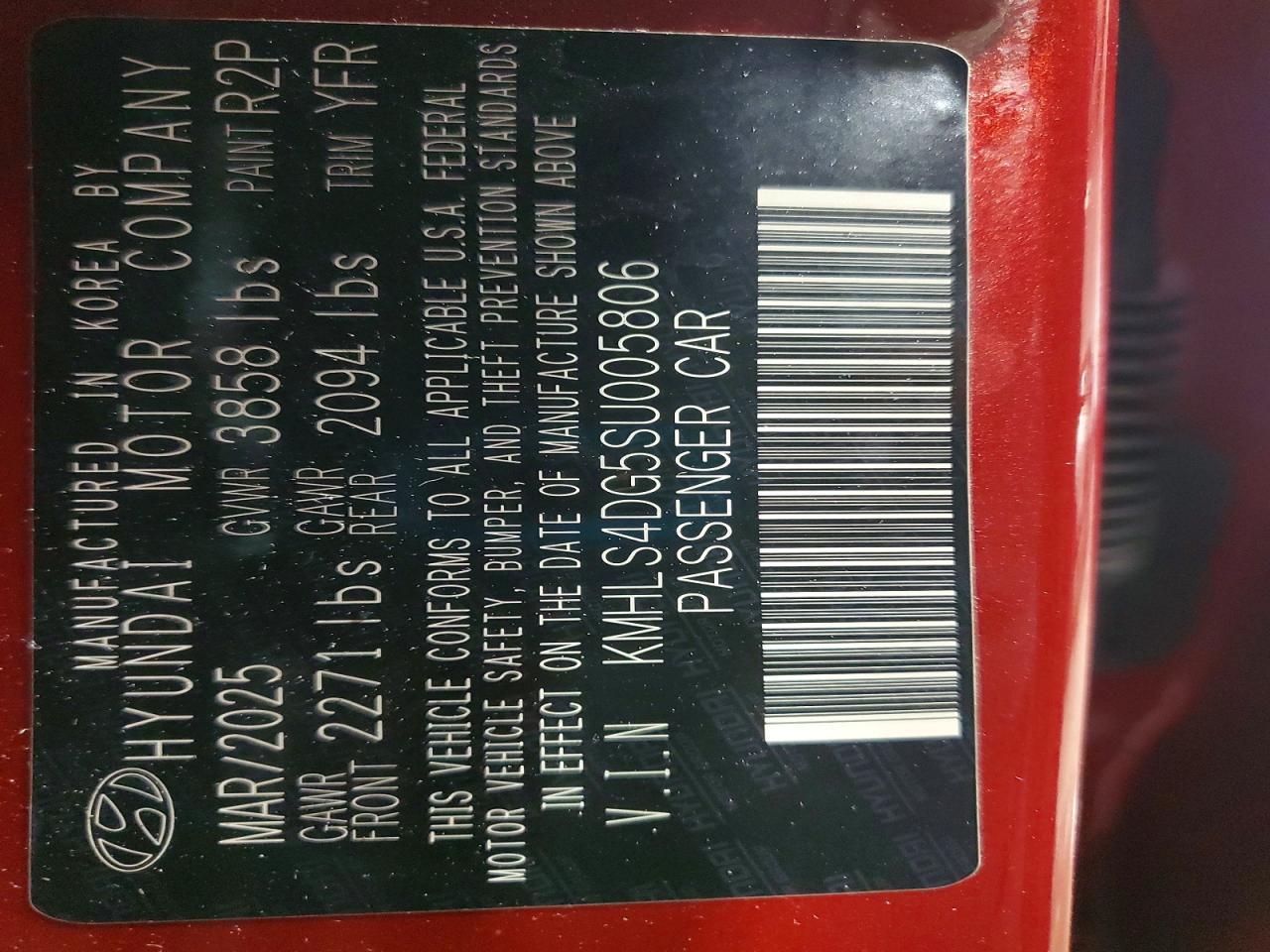 2025 Hyundai Elantra Sel - zdjęcie 12