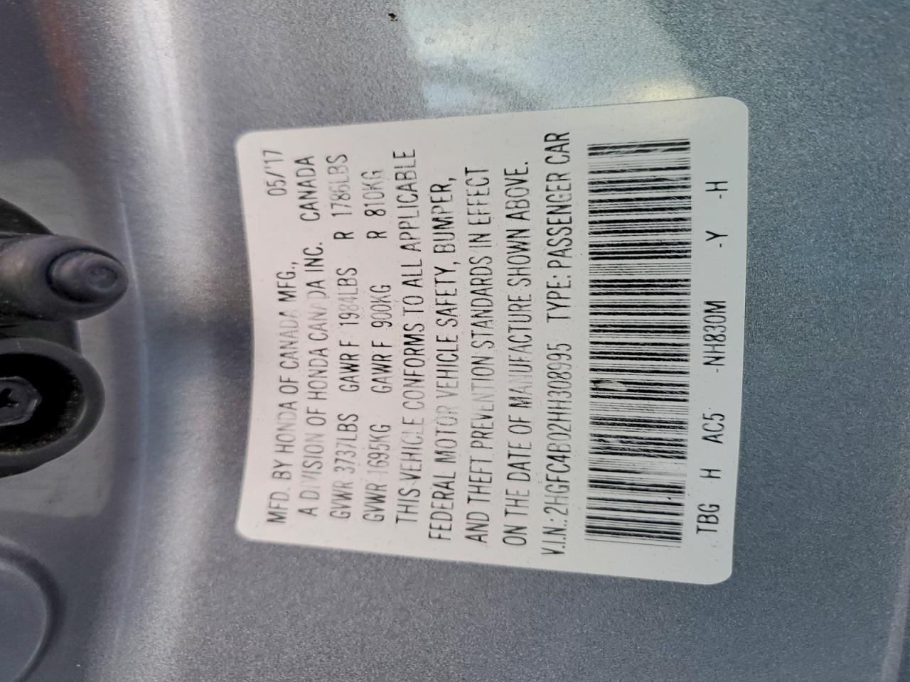 2017 Honda Civic Lx - zdjęcie 12