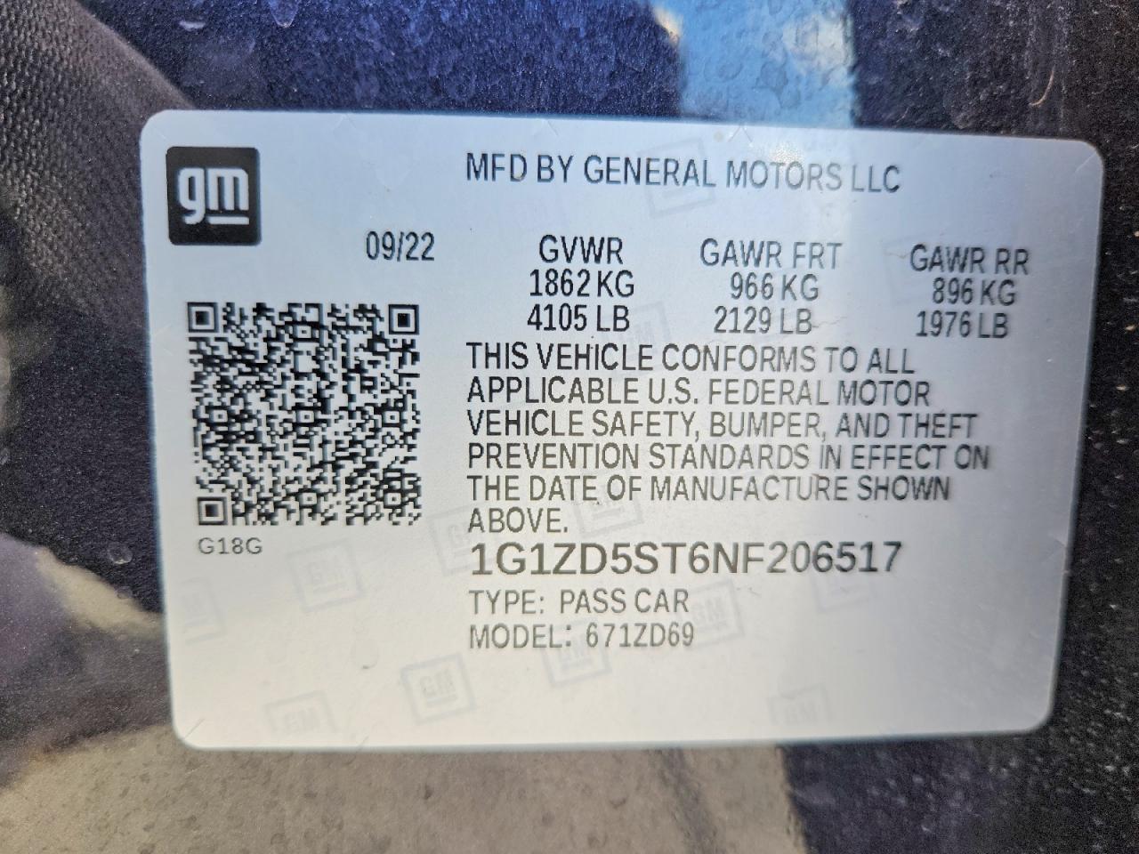 2022 Chevrolet Malibu Lt - zdjęcie 12