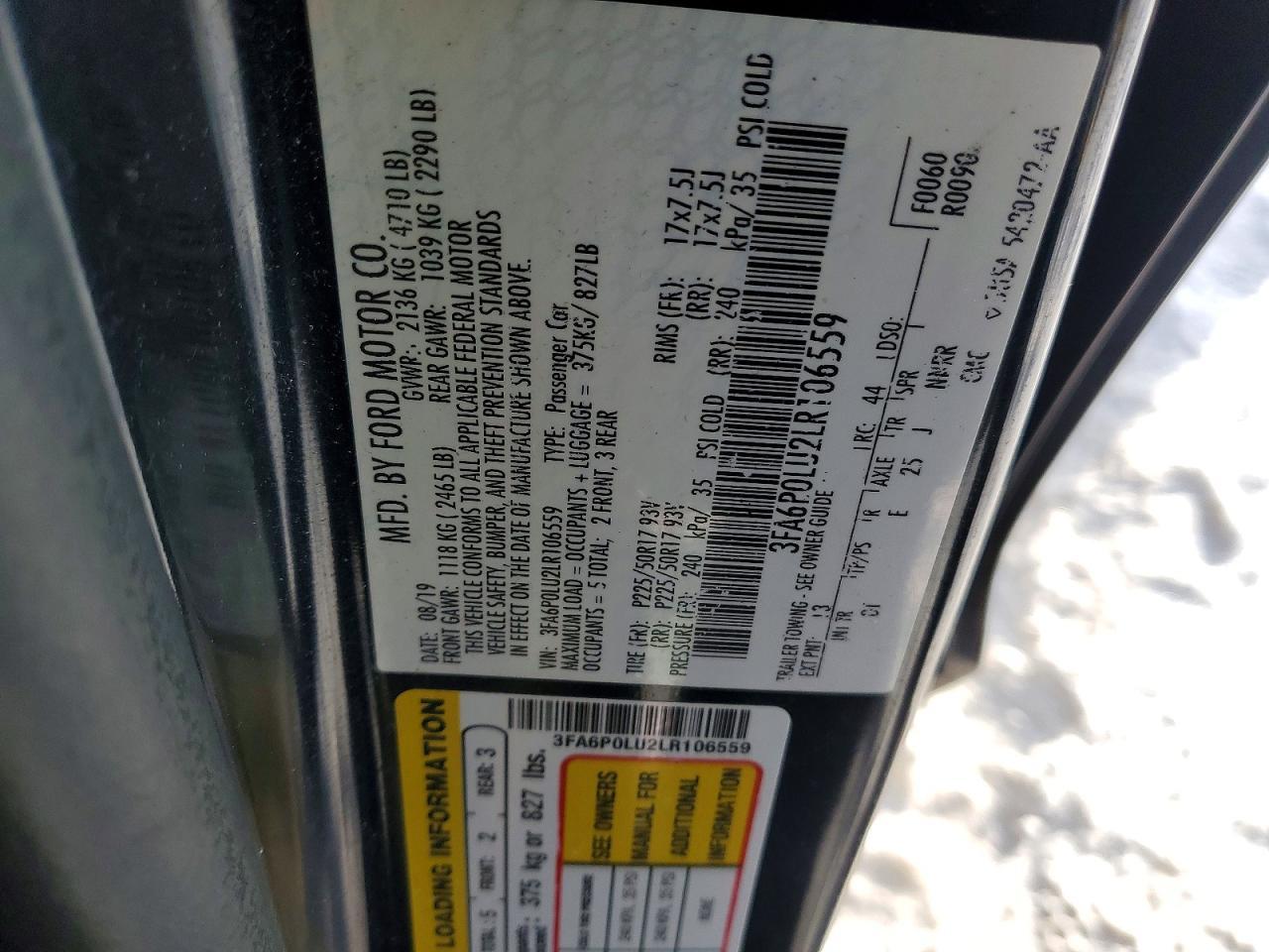 2020 Ford Fusion Se - zdjęcie 13