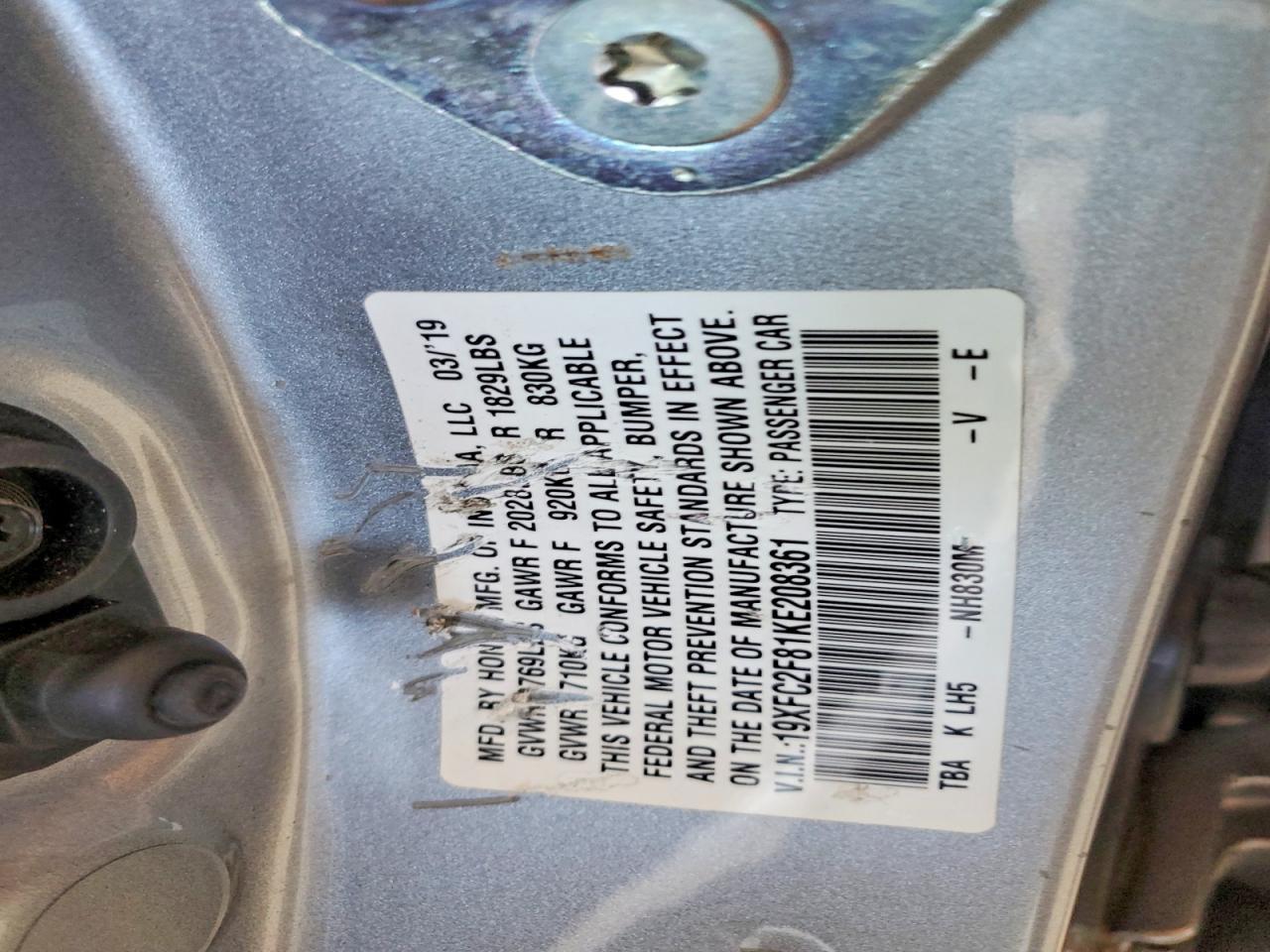 2019 Honda Civic Sport - zdjęcie 12