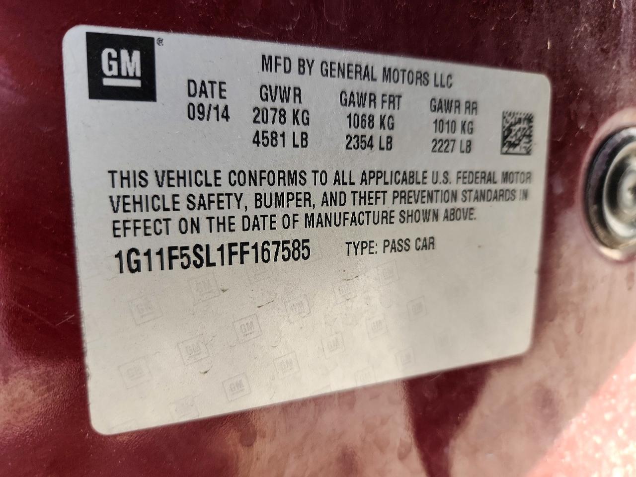 2015 Chevrolet Malibu Ltz - zdjęcie 12