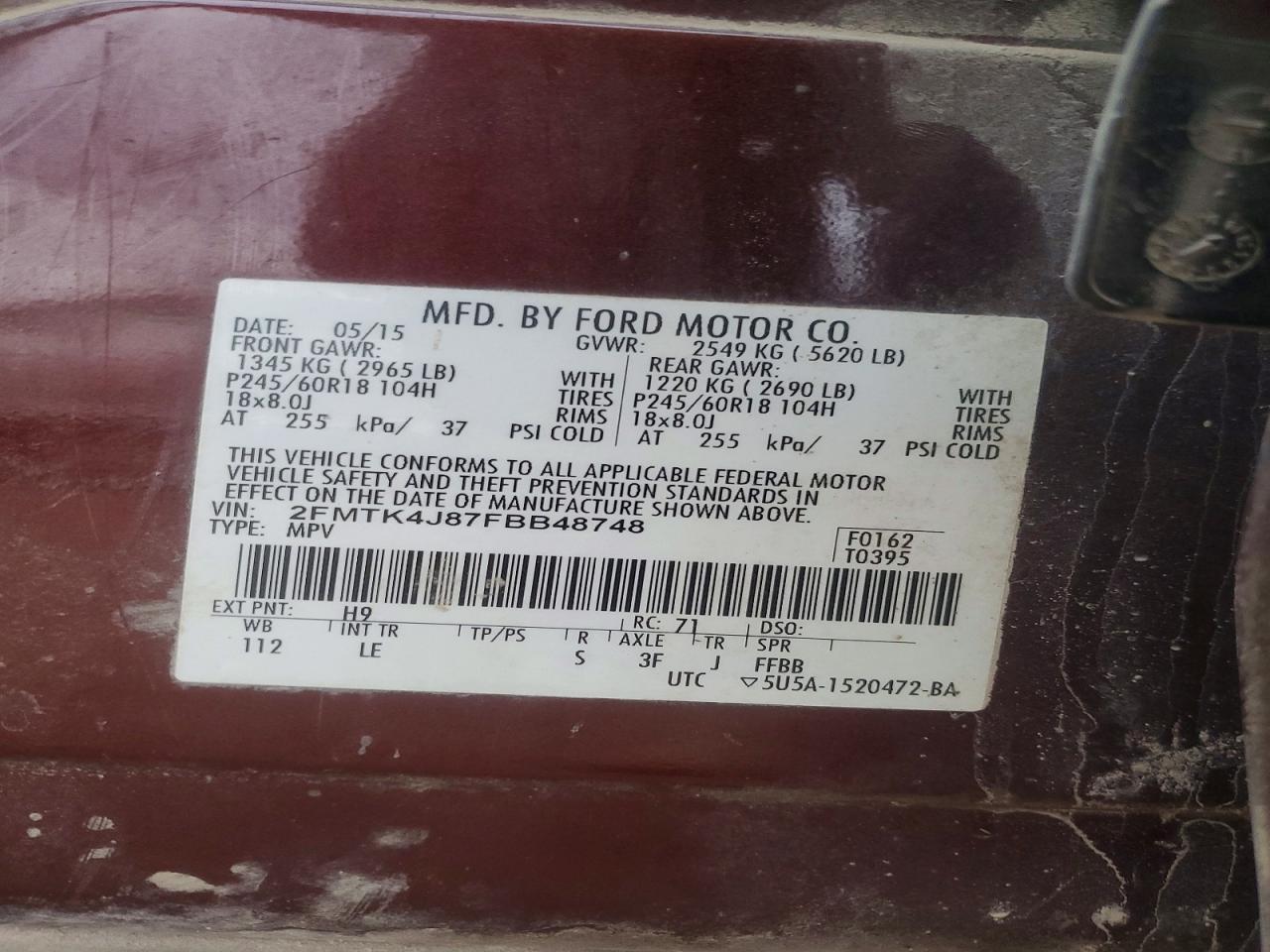 2015 Ford Edge Sel - zdjęcie 13