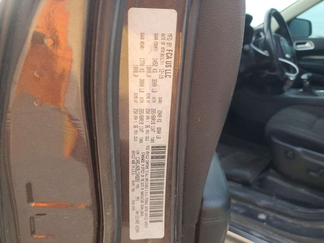 2020 Dodge Durango Awd V6 4D Suv Sxt Plus - zdjęcie 14