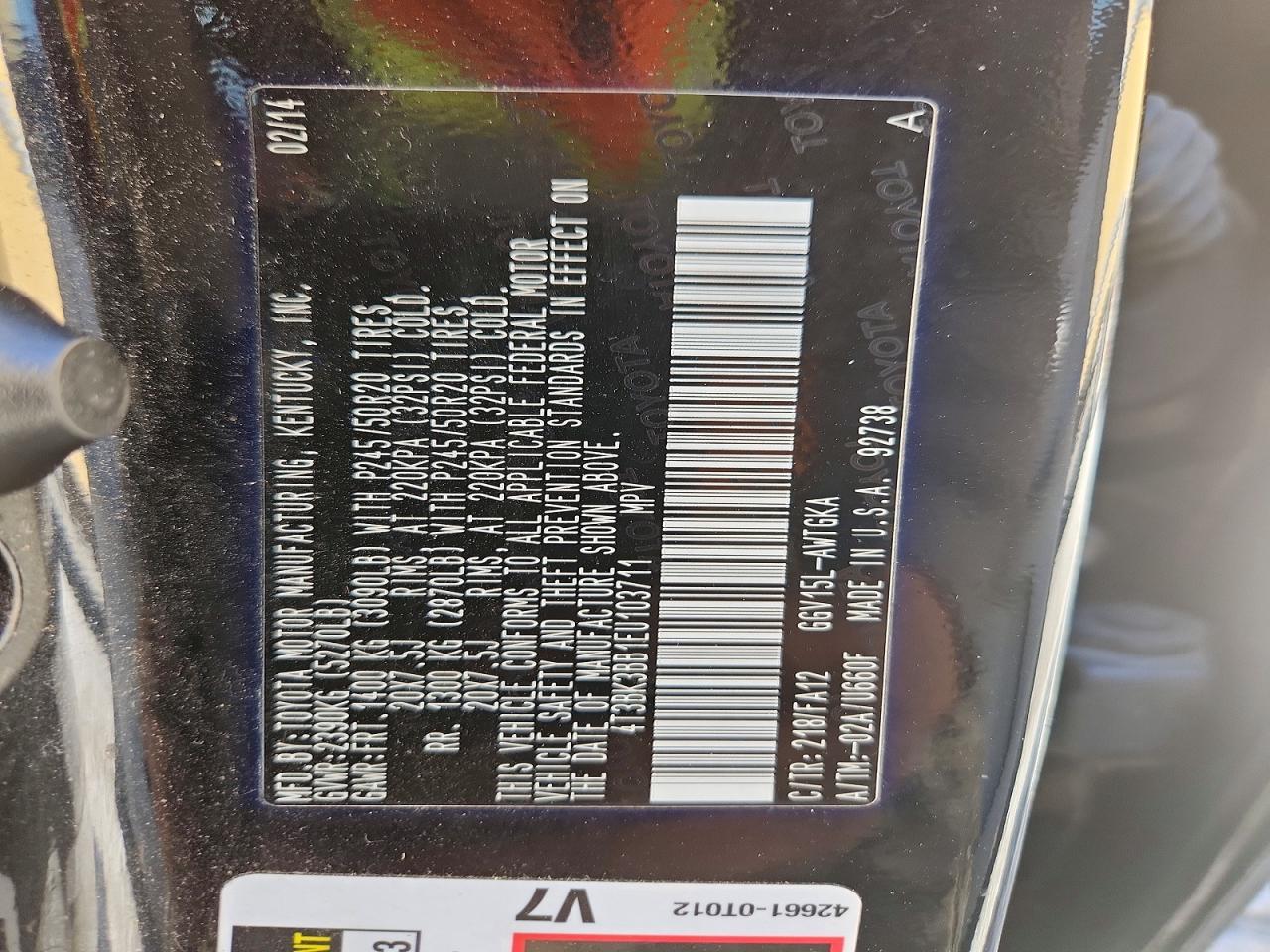 2014 Toyota Venza Le - zdjęcie 13