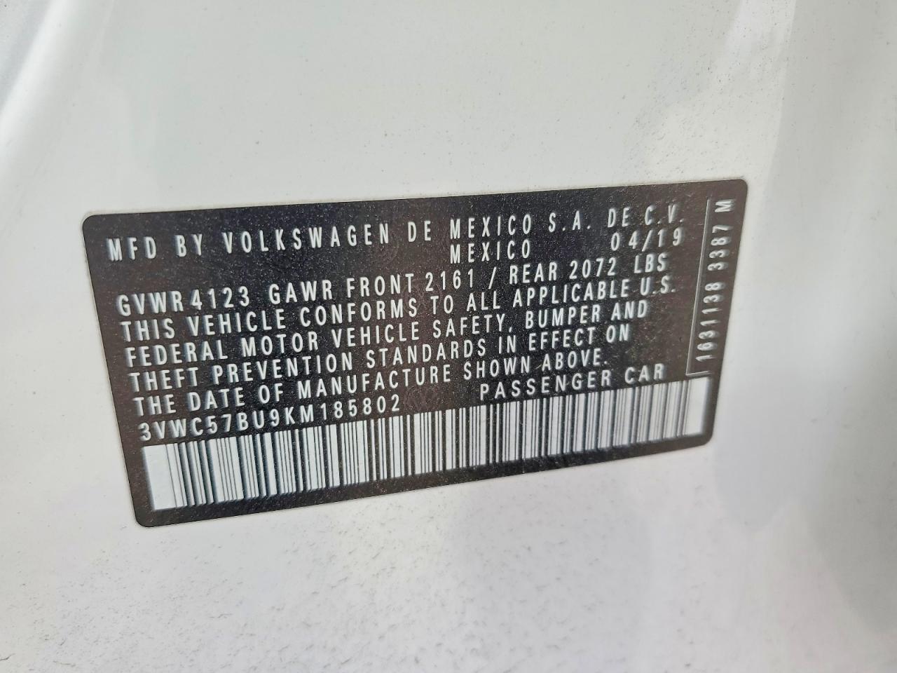 2019 Volkswagen Jetta S - zdjęcie 12