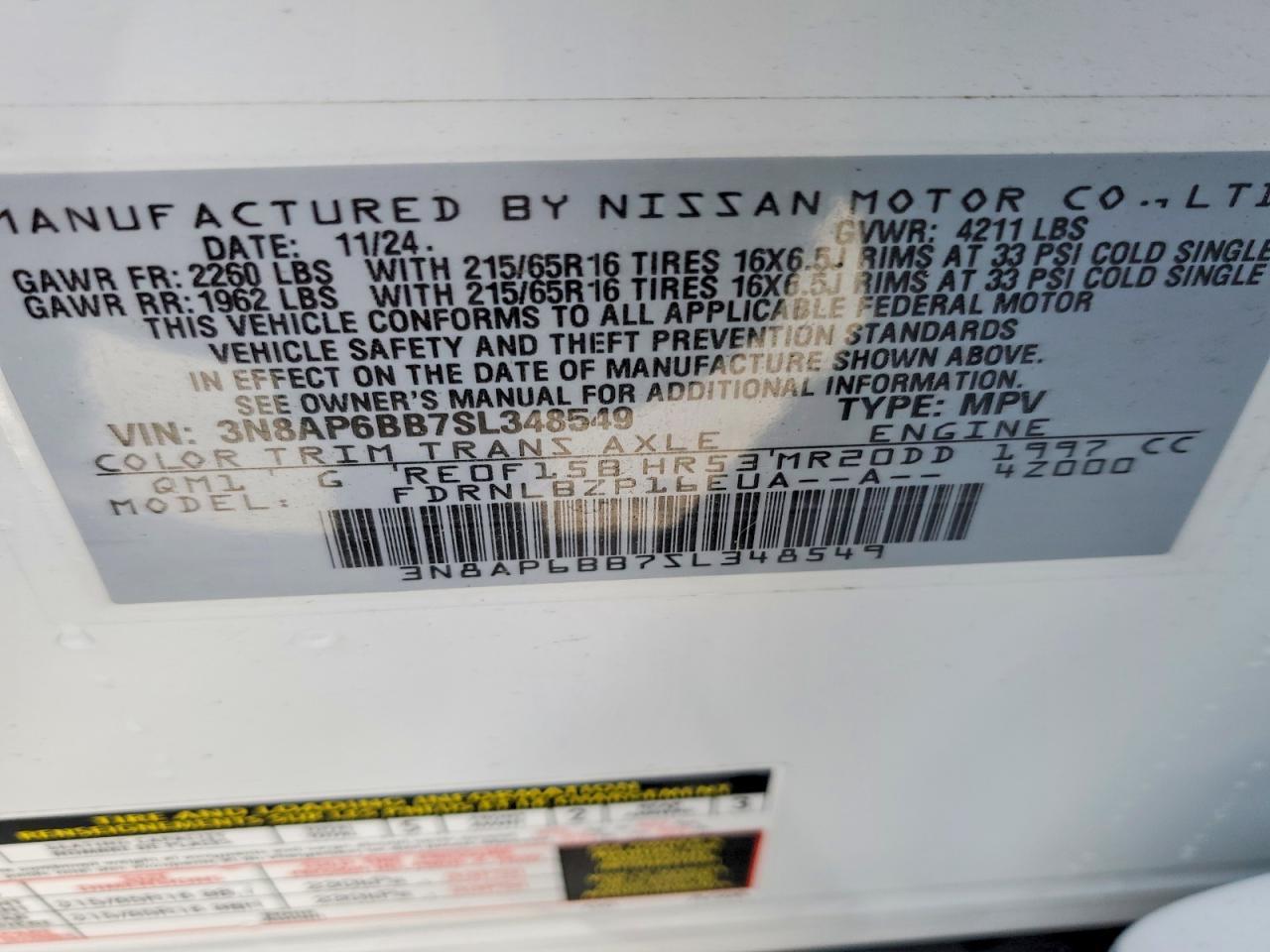 2025 Nissan Kicks S - zdjęcie 13