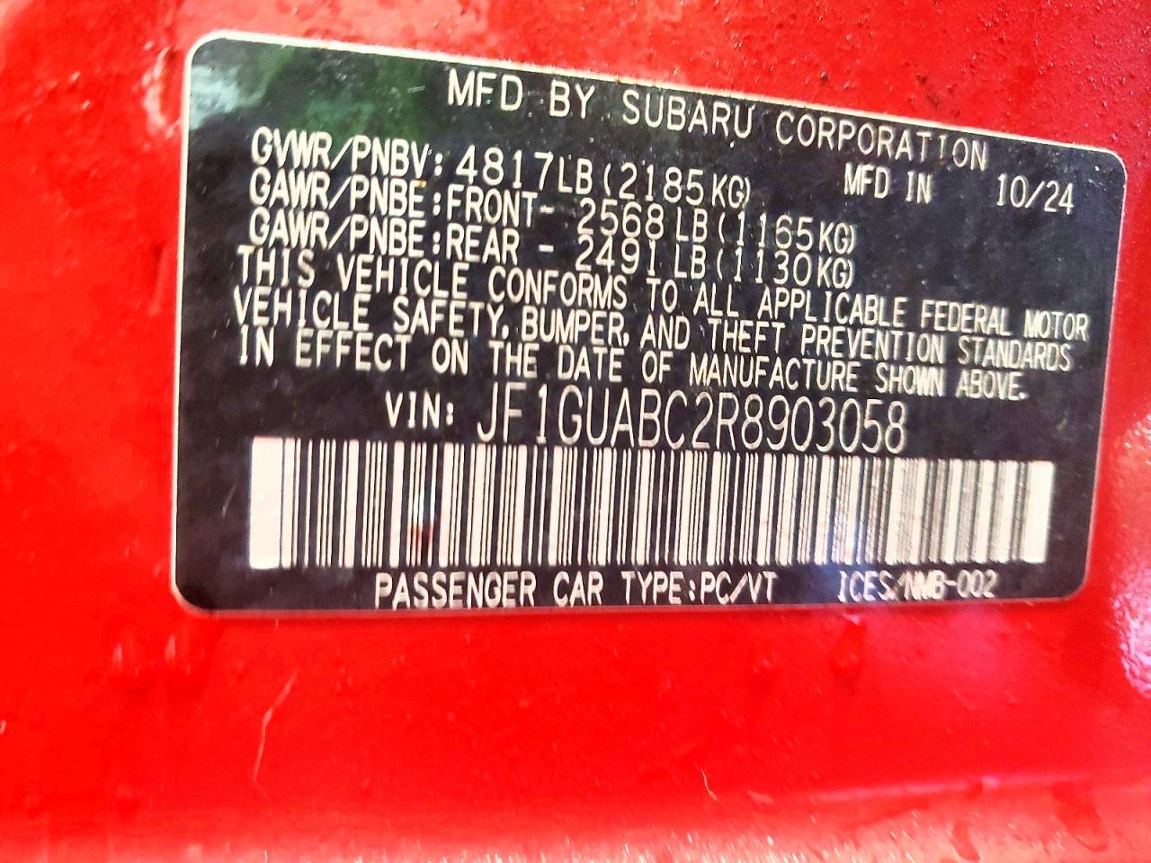 2024 Subaru Impreza - zdjęcie 12