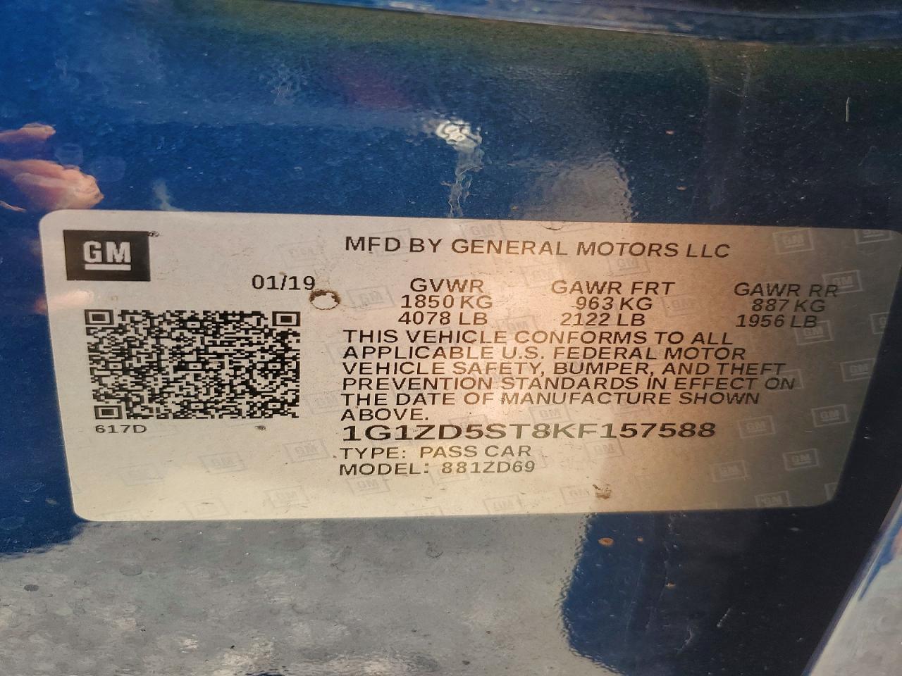 2019 Chevrolet Malibu Lt - zdjęcie 13