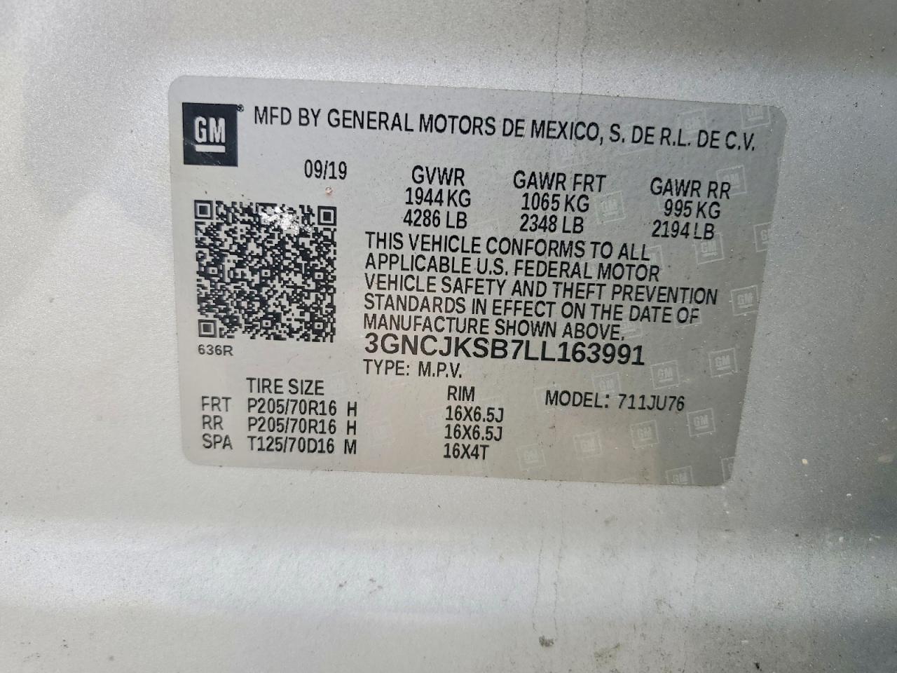 2020 Chevrolet Trax Ls - zdjęcie 14