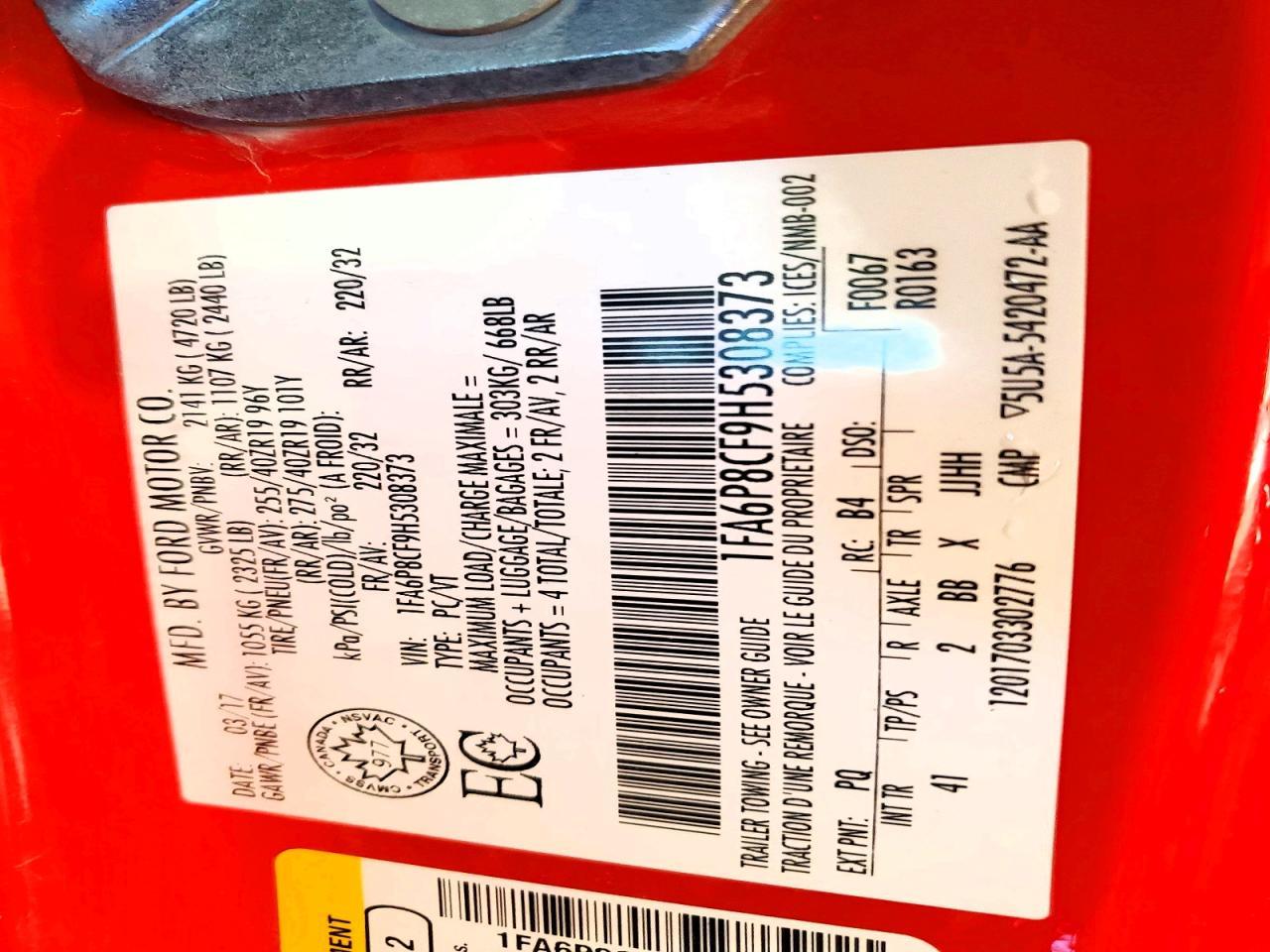 2017 Ford Mustang Gt - zdjęcie 13