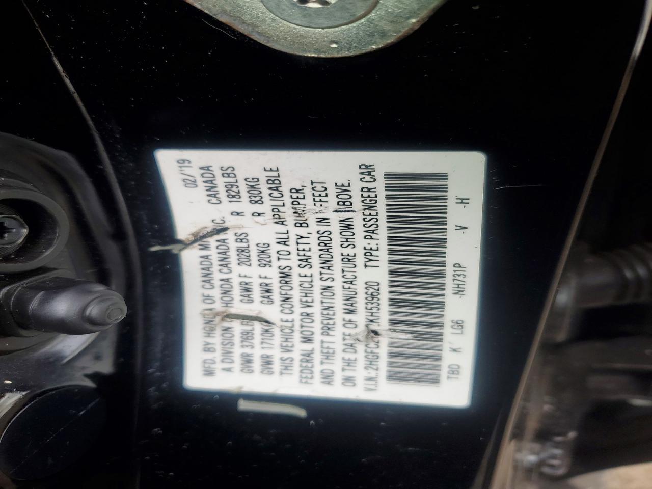 2019 Honda Civic Sport - zdjęcie 12