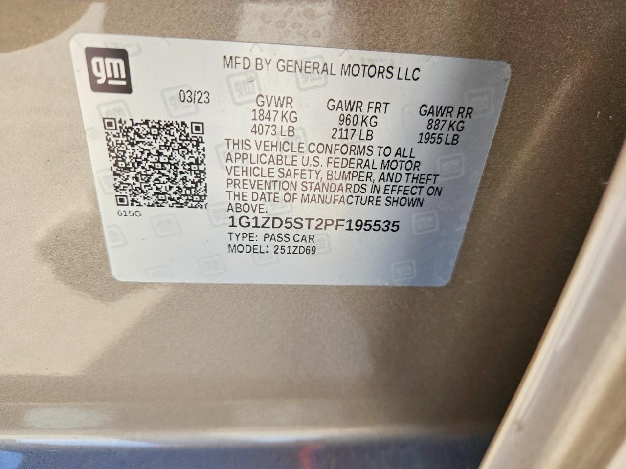 2023 Chevrolet Malibu Lt - zdjęcie 13