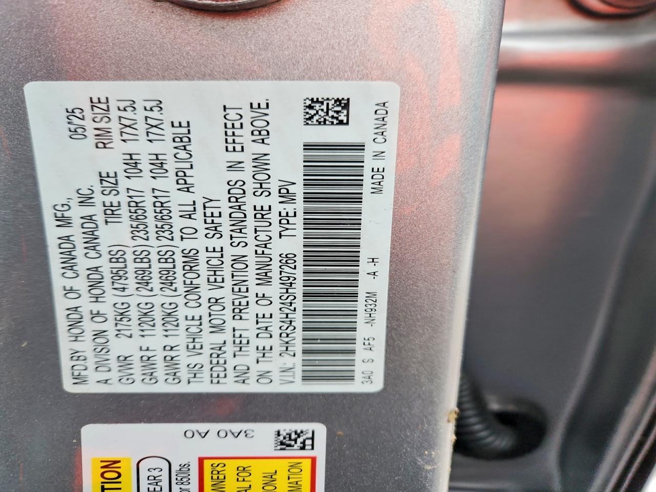 2025 Honda Cr-V Lx - zdjęcie 13