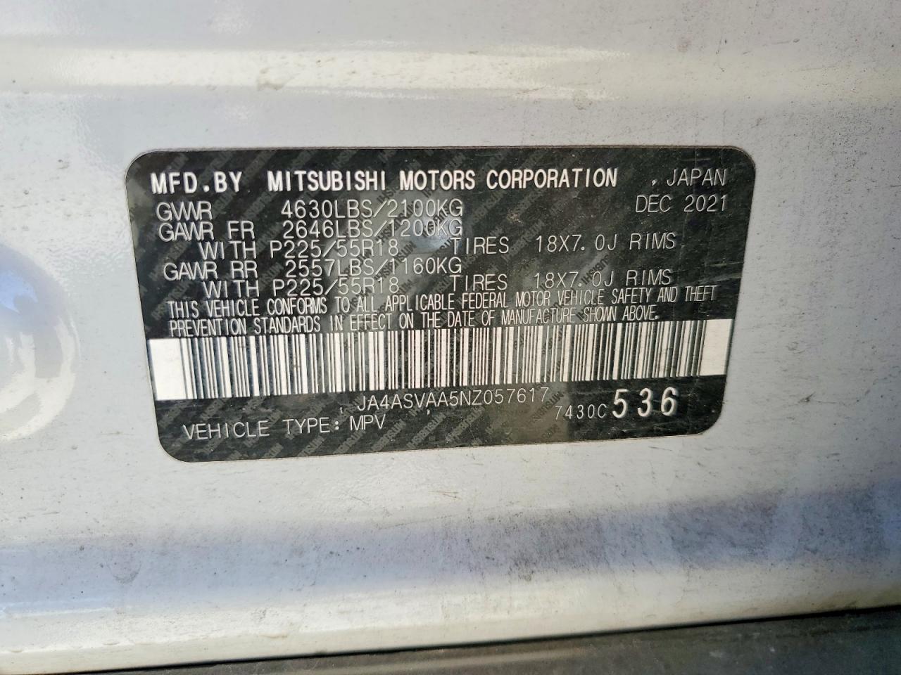 2022 Mitsubishi Eclipse Cross Le - zdjęcie 13