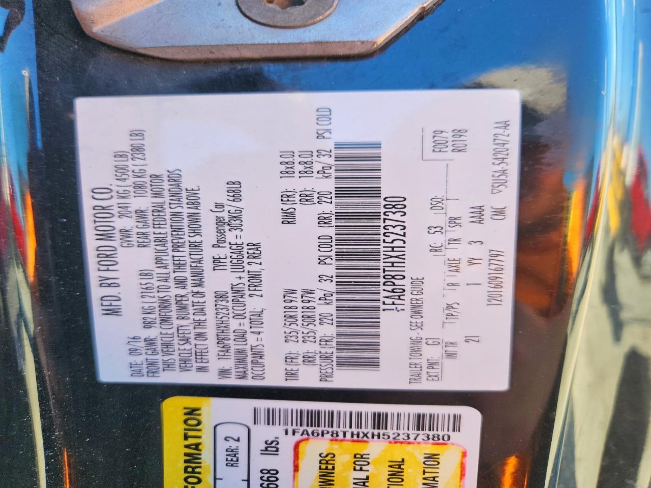 2017 Ford Mustang - zdjęcie 12