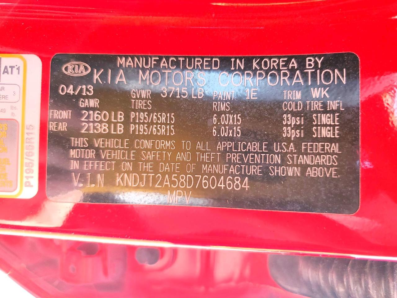 2013 Kia Soul Base - zdjęcie 12