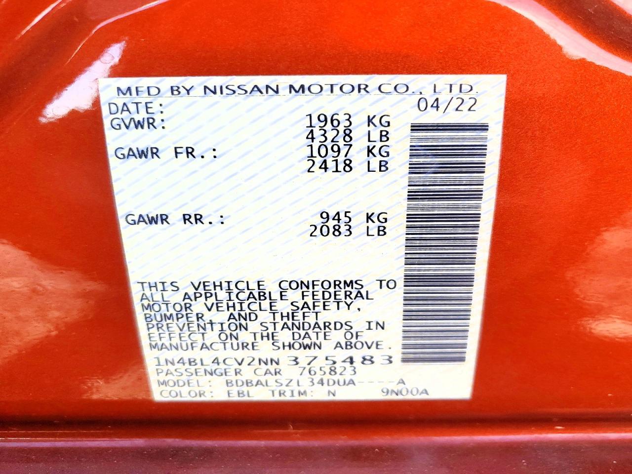 2022 Nissan Altima - zdjęcie 12