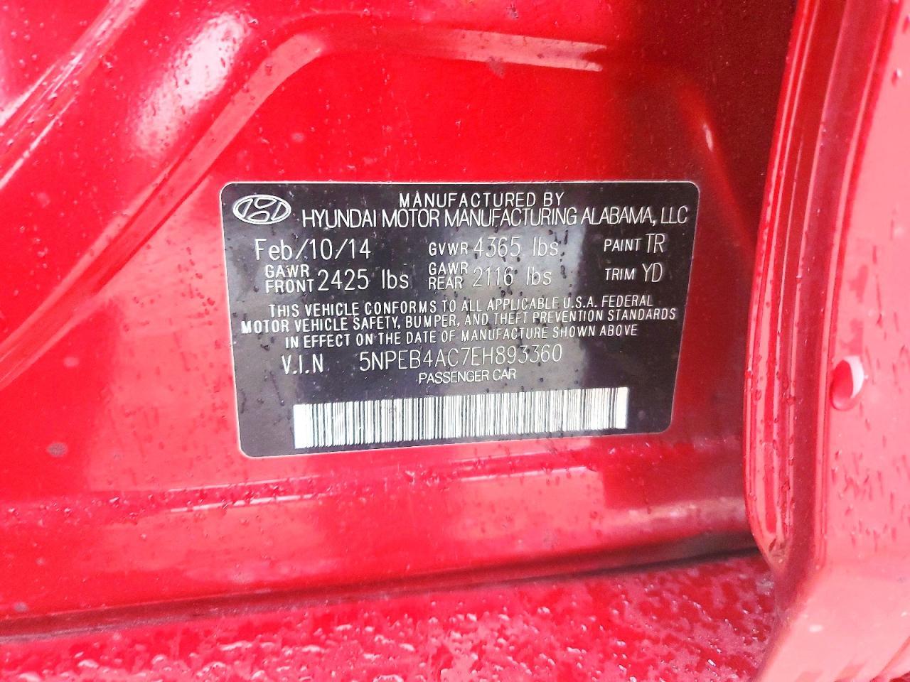 2014 Hyundai Sonata Gls - zdjęcie 12