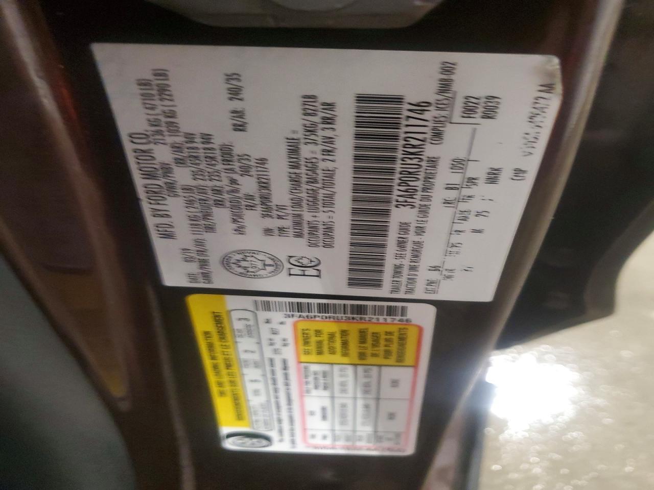 2019 Ford Fusion Titanium - zdjęcie 12