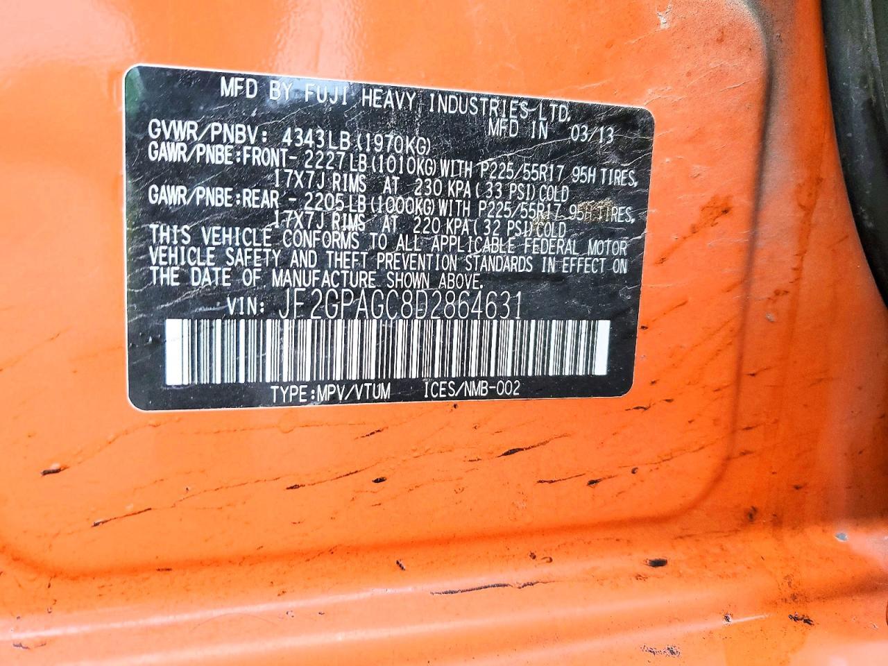 2013 Subaru Xv Crosstrek 2.0 Limited - zdjęcie 13