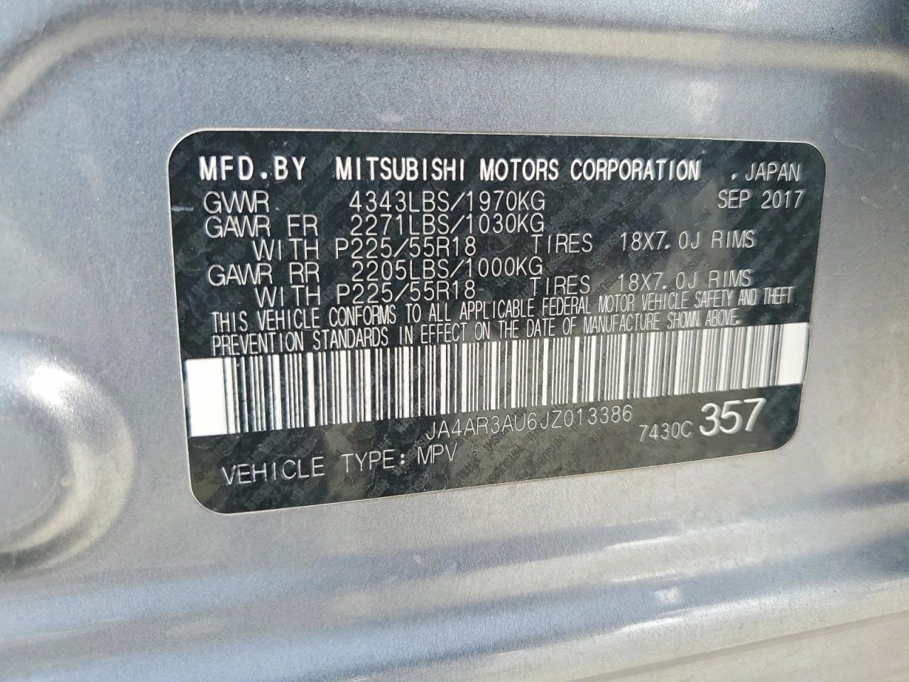 2018 Mitsubishi Outlander Sport Es - zdjęcie 14